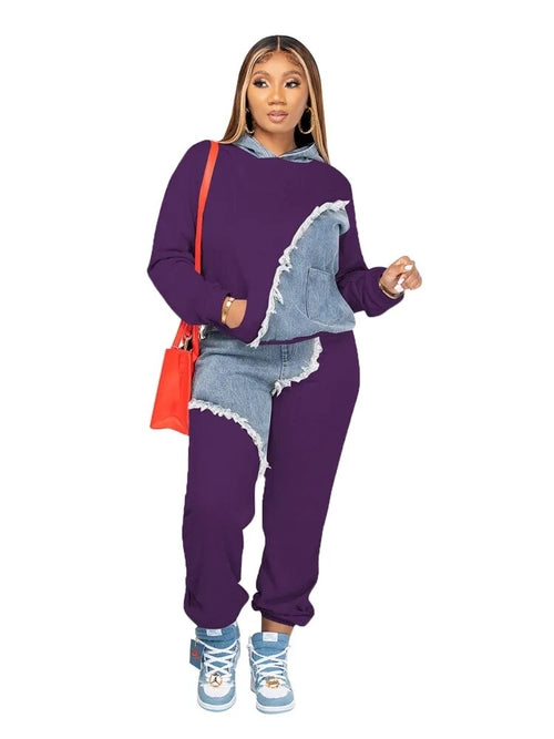 Women Two Piece Hoodie Set