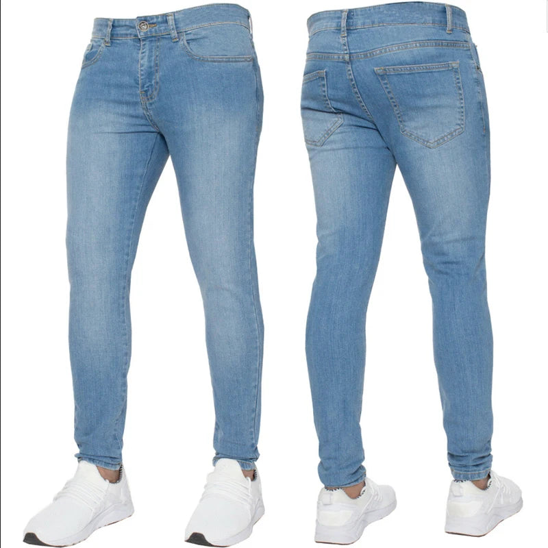 Business Fashion Black Stretch Regular Fit Man Pants