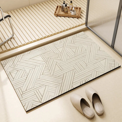 Modern Simplicity Diatom Mud Bathroom Floor Mat