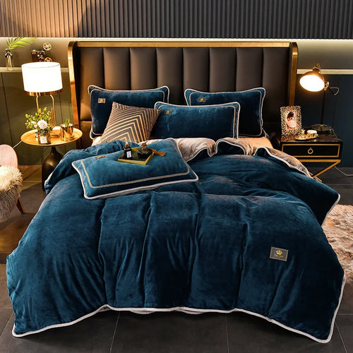 Luxury Milk Fleece High End Ultra-thick Bedding Set
