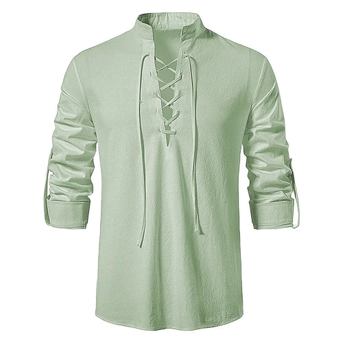 Men's Casual Cotton Linen Shirt