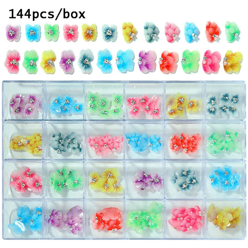 2800pcs Luxury Shiny Diamond Nail Art Rhinestones Crystal Decorations