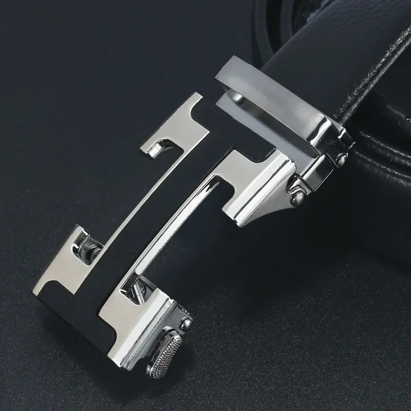 2023 Men Automatically Buckle Alligator Belt