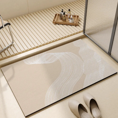 Modern Simplicity Diatom Mud Bathroom Floor Mat