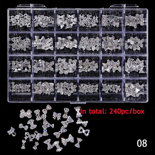 2800pcs Luxury Shiny Diamond Nail Art Rhinestones Crystal Decorations