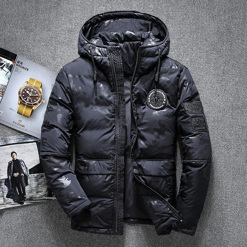 Men High-quality White Duck Down Jacket