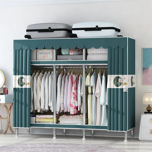 Wardrobe 170/205/250x45x170cm 26mm Steel Pipe Assembly