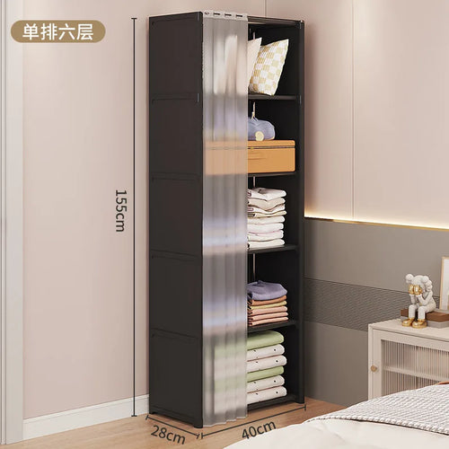 Foldable Multi-layer Wardrobe Dustproof Simple Assembly DIY