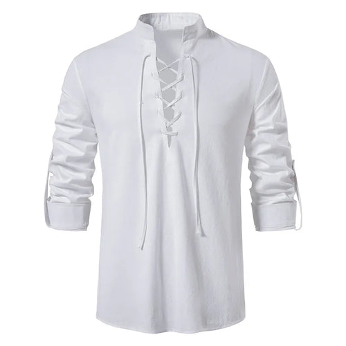 Men's Casual Cotton Linen Shirt