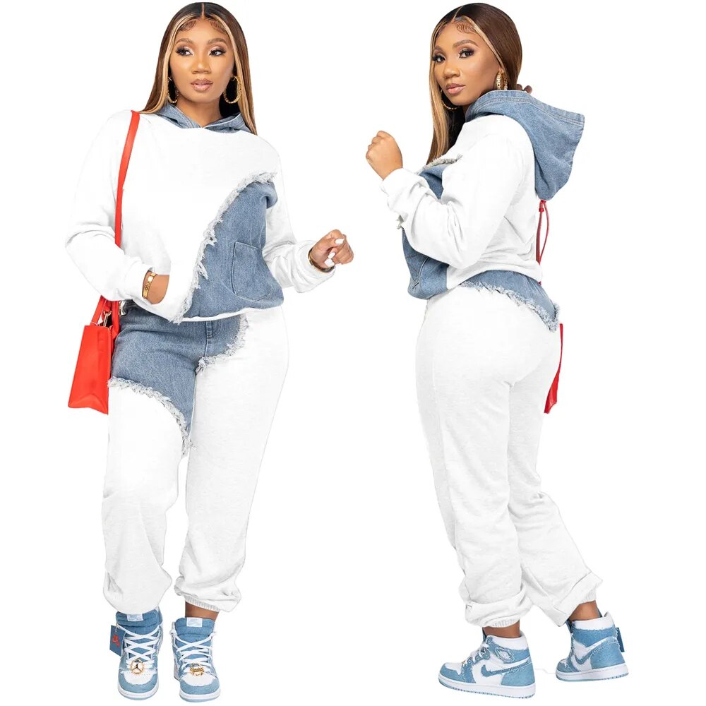 Women Two Piece Hoodie Set