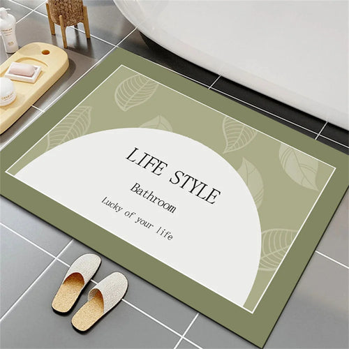 Absorbent Diatom Mud Water Absorbing Bathroom Pad
