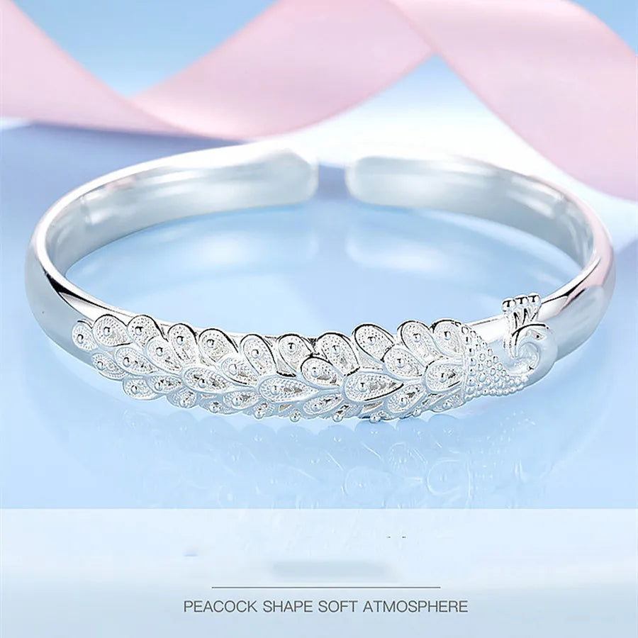 925 sterling silver elegant Peacock bracelet