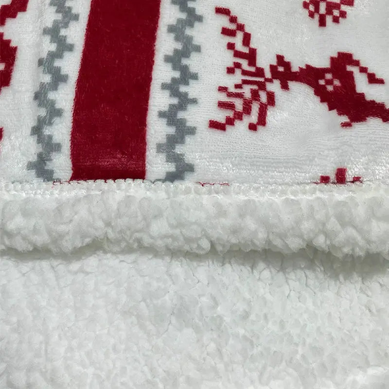 Thicked Elk Flannel Throw Blanket