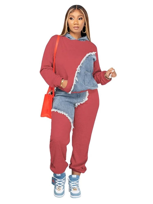 Women Two Piece Hoodie Set