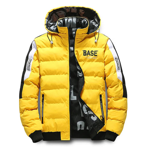 Men Autumn Winter Cotton Jacket Warm Comfortable Padded Thickened Down