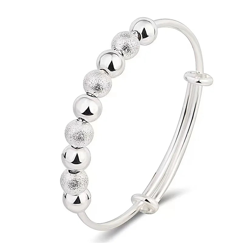 925 Sterling Silver Cute Feminine Bead Bracelet