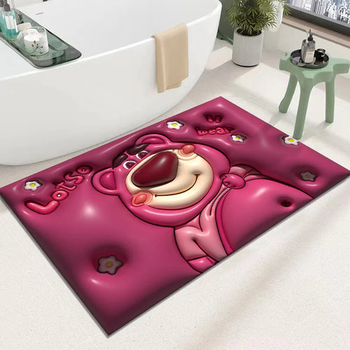 Soft Diatom Mud Carpet 3D Expansion Small Flower Floor Mat