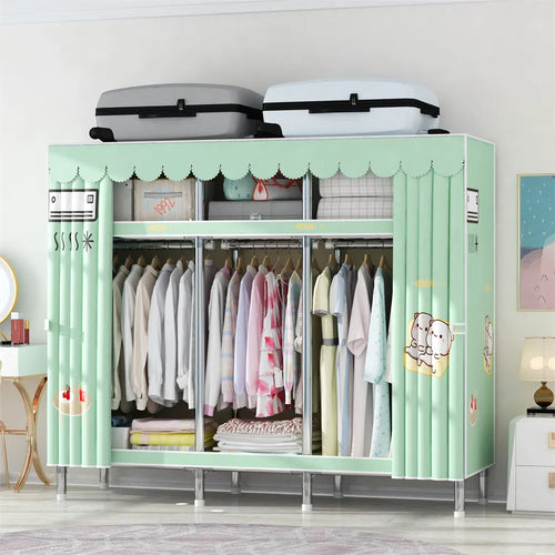 Wardrobe 170/205/250x45x170cm 26mm Steel Pipe Assembly