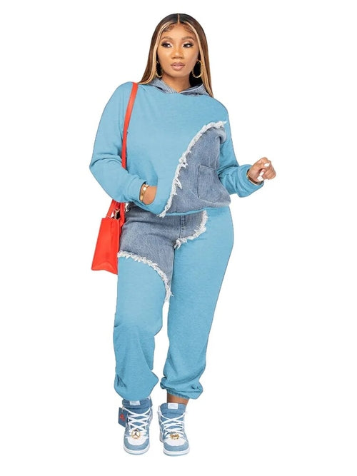 Women Two Piece Hoodie Set