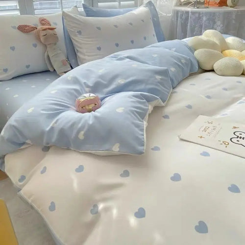 Student Minimalist Four Piece Dormitory Bedding Set
