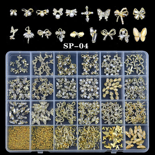 2800pcs Luxury Shiny Diamond Nail Art Rhinestones Crystal Decorations