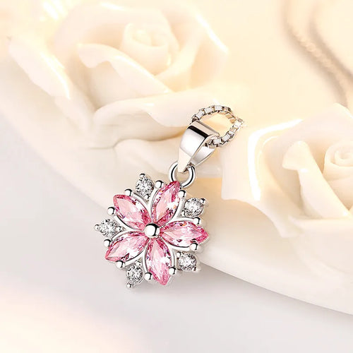 925 Sterling Silver Irregular Heart Moon Necklace