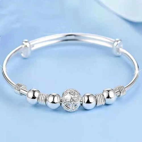 925 Sterling Silver Cute Feminine Bead Bracelet