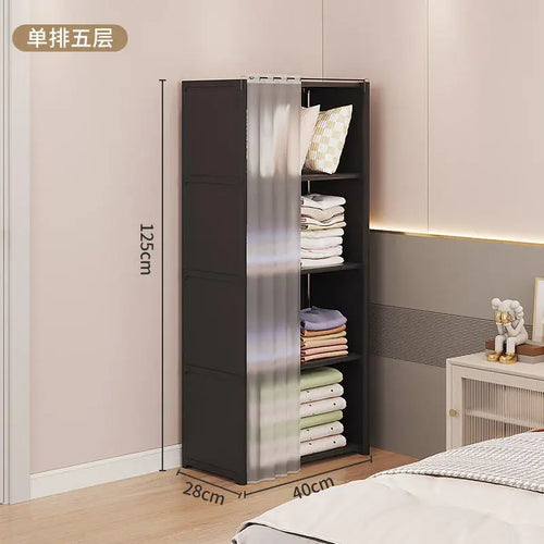 Foldable Multi-layer Wardrobe Dustproof Simple Assembly DIY