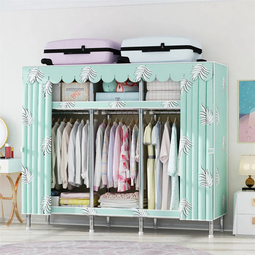 Wardrobe 170/205/250x45x170cm 26mm Steel Pipe Assembly