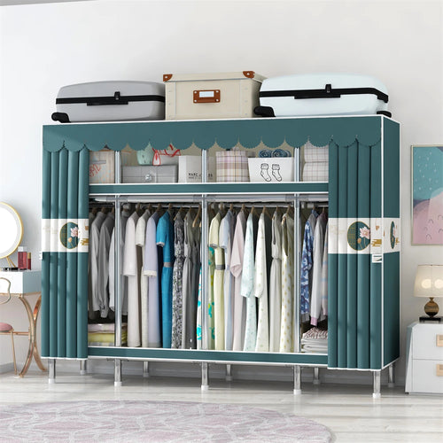 Wardrobe 170/205/250x45x170cm 26mm Steel Pipe Assembly
