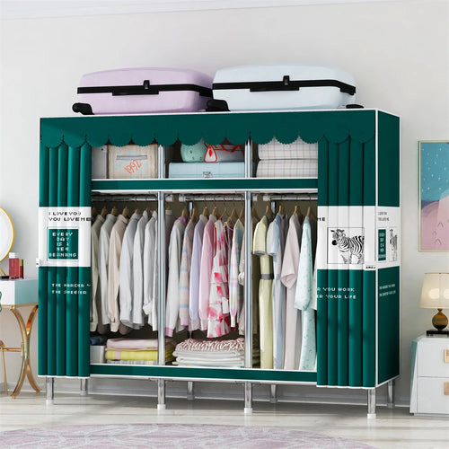 Wardrobe 170/205/250x45x170cm 26mm Steel Pipe Assembly