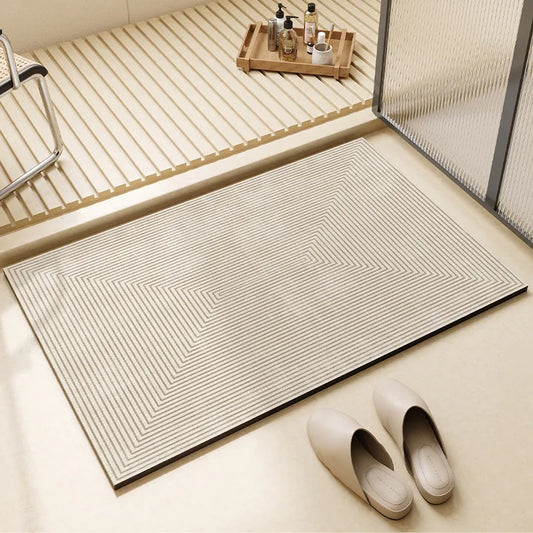 Modern Simplicity Diatom Mud Bathroom Floor Mat