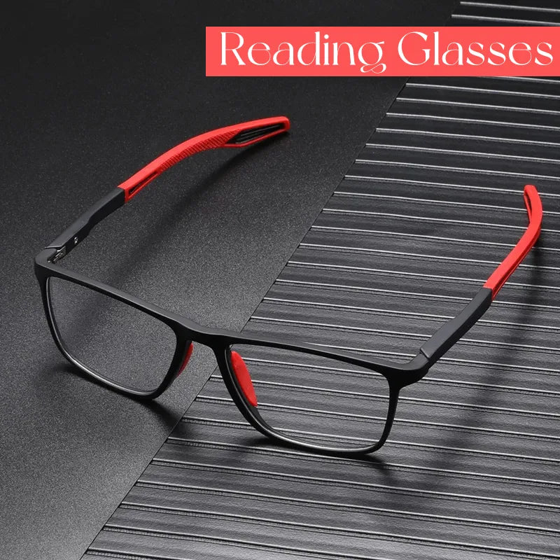 Anti-blue Light Ultralight TR90 Sport Presbyopia Reading Glasses