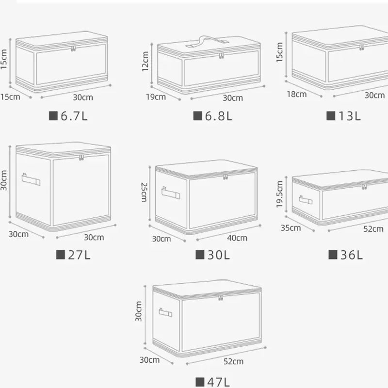 Large Capacity Waterproof Folding Bedroom Storage Box With Handle
