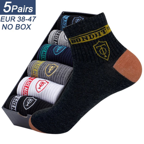 5 Pairs Mens Sports Socks