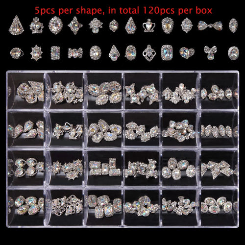 2800pcs Luxury Shiny Diamond Nail Art Rhinestones Crystal Decorations