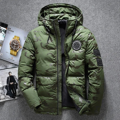 Men High-quality White Duck Down Jacket