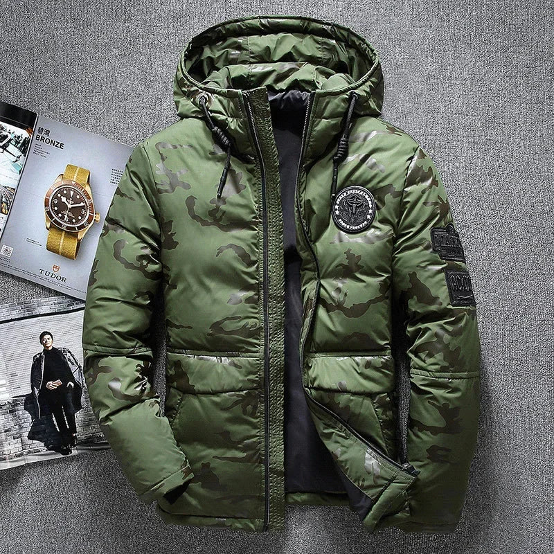 Men High-quality White Duck Down Jacket