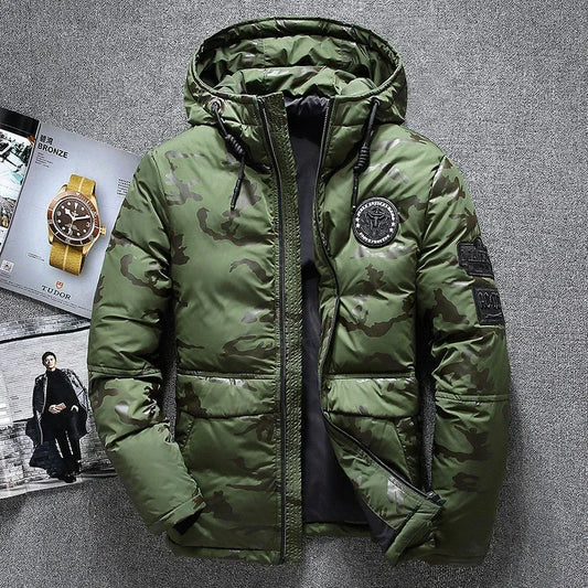 Men High-quality White Duck Down Jacket