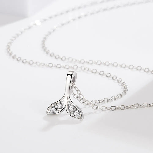 925 Sterling Silver Irregular Heart Moon Necklace