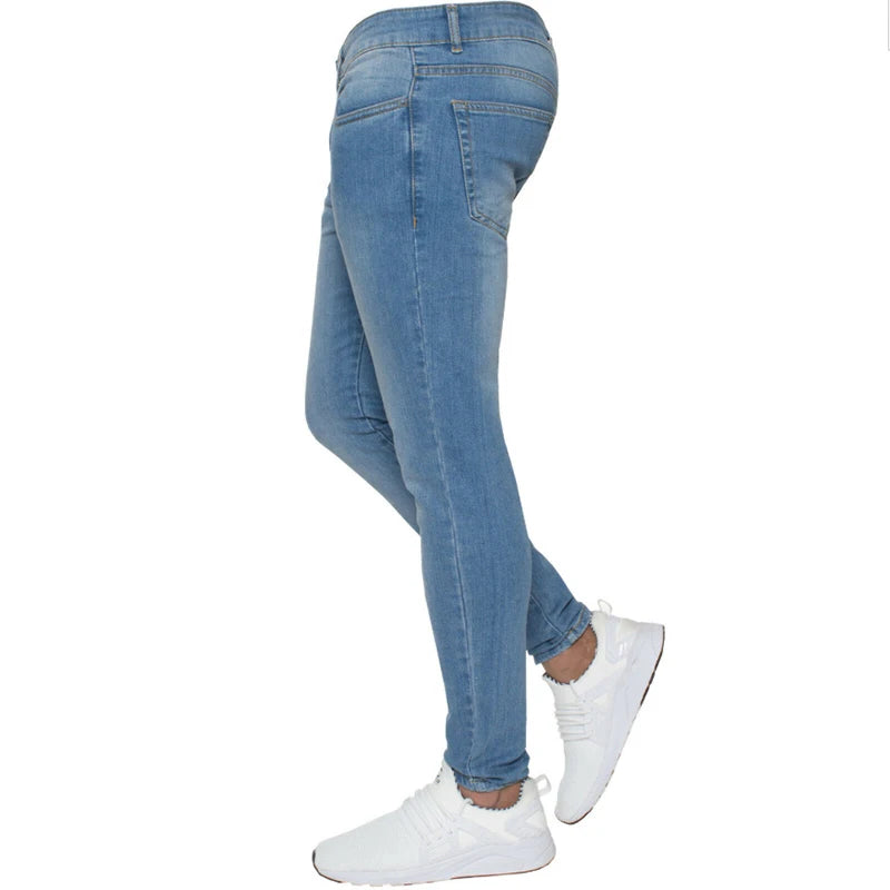 Business Fashion Black Stretch Regular Fit Man Pants