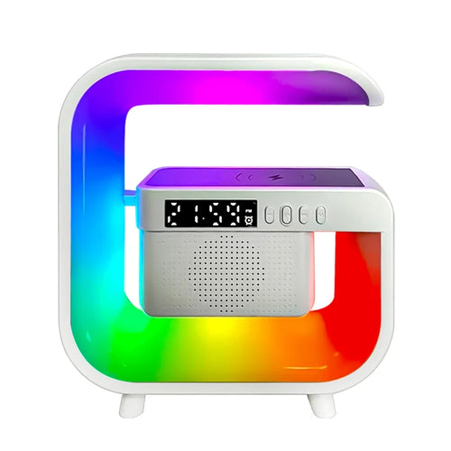 Multifunction Wireless Charger Stand Bluetooth 5.0 Speaker FM TF RGB
