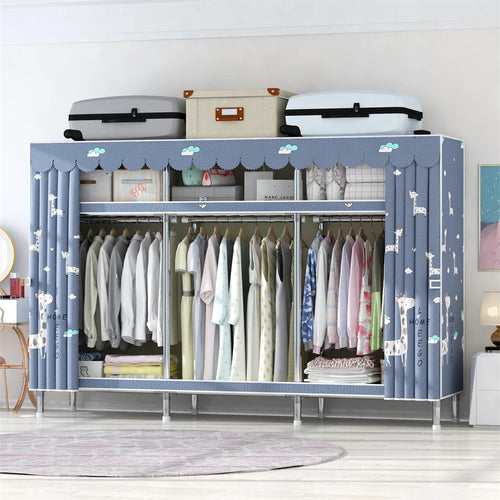 Wardrobe 170/205/250x45x170cm 26mm Steel Pipe Assembly