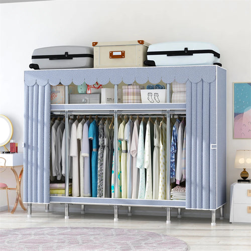 Wardrobe 170/205/250x45x170cm 26mm Steel Pipe Assembly