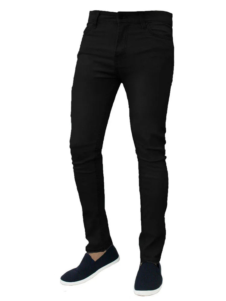 Retro Stretch Man Pants Casual Slim Fit Trousers