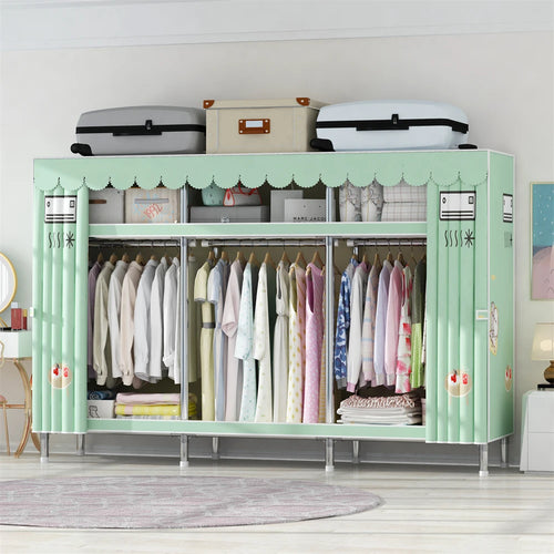 Wardrobe 170/205/250x45x170cm 26mm Steel Pipe Assembly