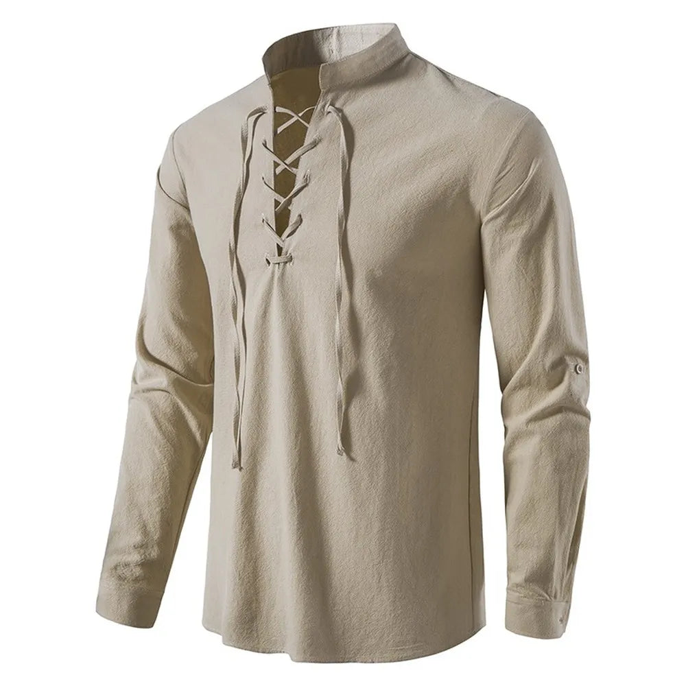 Men's Casual Cotton Linen Shirt