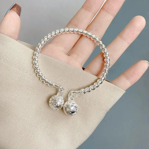 925 Sterling Silver Cute Feminine Bead Bracelet