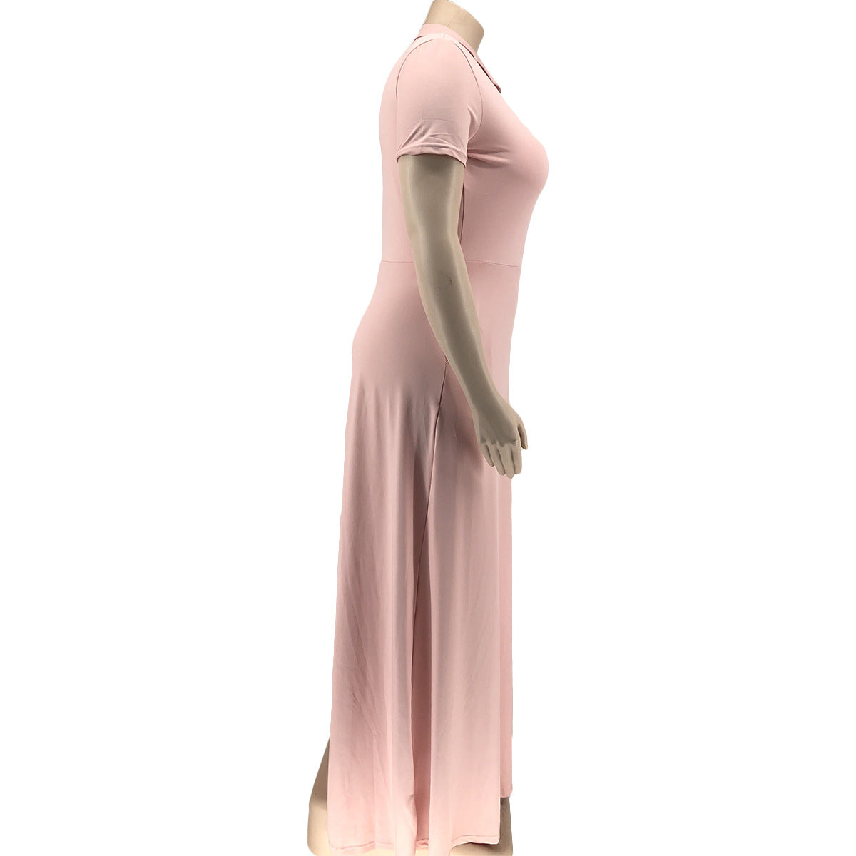 Casual Fashion V-neck Solid Color Plus Size Women's Clothing