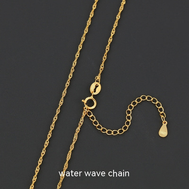 Lovers Gold 925 Sterling Silver 18K Gold Plated Chain